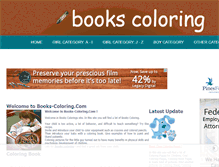 Tablet Screenshot of books-coloring.com